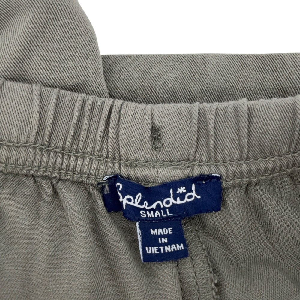 Splendid Shorts Womens Small‎ Olive Green Drawstring Elastic Waist Pocketed NWT - Picture 5 of 14
